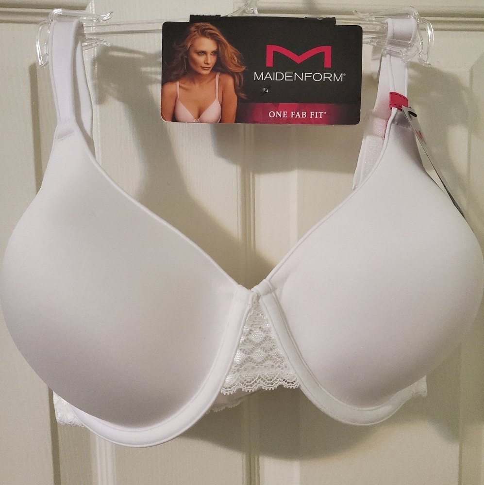 Maidenform WHT Bra nwt 36 D